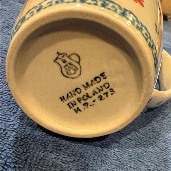 Polish Pottery Floral Ceramic Mug - Picture 2 of 4